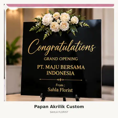 Papan Bunga Akrilik Parung